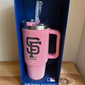 SF Giants Pink Bling Tumbler with Straw